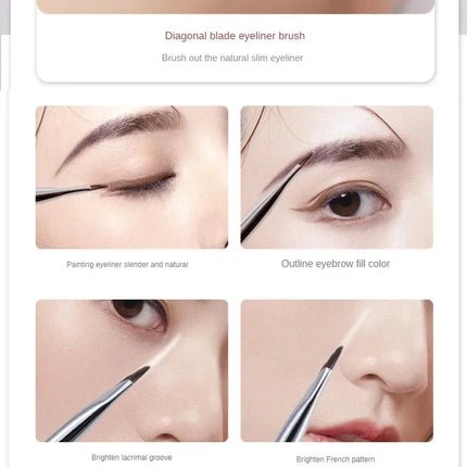 Upgrade Blade Eyeliner Brush Ultra Thin Fine Angle Flat Eyebrow Brush Liner Brow Place Makeup Brush Precise Detail Brush