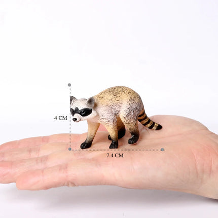 Realistic Forest Wild Animal Capybara Beaver Badger Wolverine Raccoon Meerkat Badger Model Figure Collector Toys for Kids