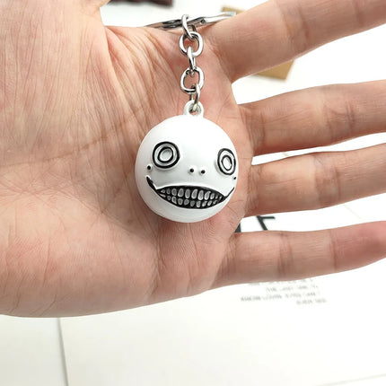Game NieR:Automata Keychains 2B YoRHa Weapon White Promise Emir Robotics Keyrings Pendant For Men Women Fan Jewelry Accessories