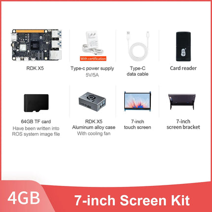 D-Robotics RDK X5 Development Board 4GB 8GB AI Large Model Powered By Sunrise 5 Chip 10 TOPS Computing Power for Robot Project
