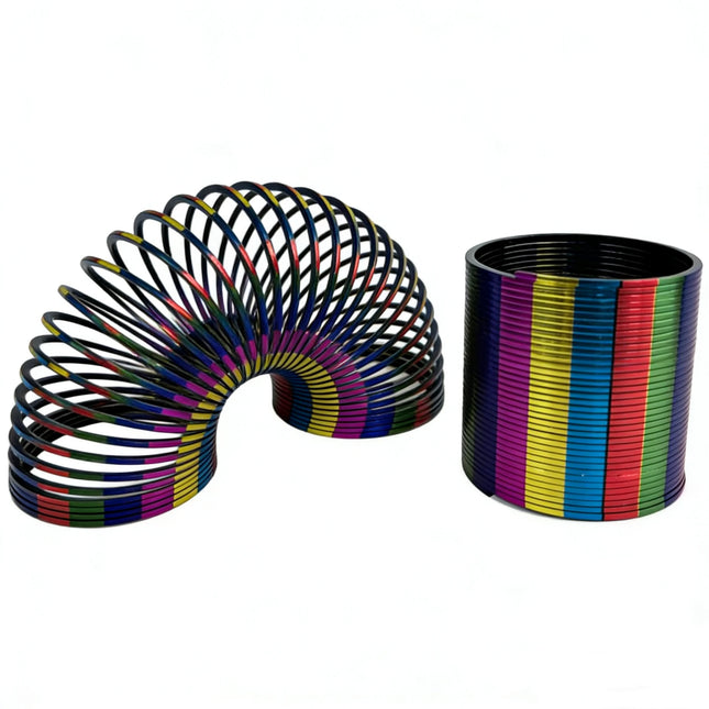 1/3/6pcs Cool Gradient Gold Foil Magic Rainbow Spring Toy for Kids & Adults, Educational Fidget Gift