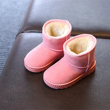 Fashion Children Casual Shoes Girls Boys Cotton Snow Boots Warm Kids Boots Boy Winter Cotton Shoes Sneakers ботинки мартин