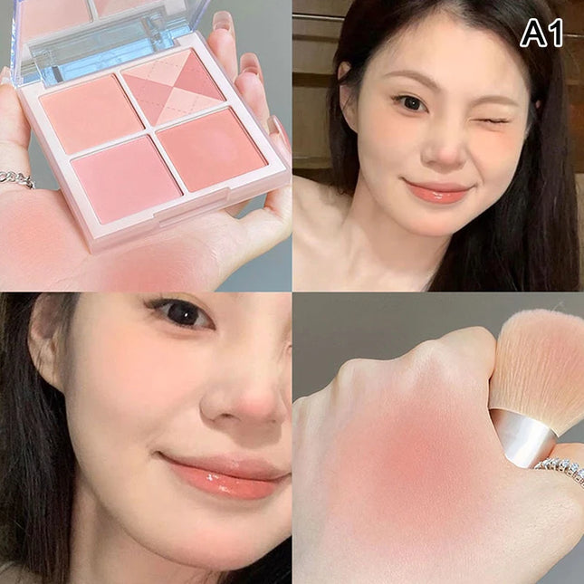 New DIKALU Honey Story Four Color Blush Powder Delicate Natural Lift Color Low Saturation Pseudo-vegetarian Blush INS