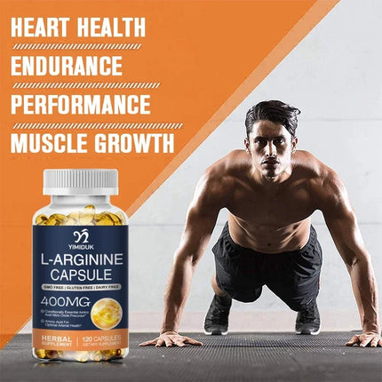 Buy 1 Get 1 Free! L-Arginine Supplement, Support Blood Flow, Energy & Heart Health, Pre-Workout Pump, Muscle Growth & Endurance
