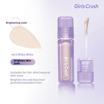 Girlscrush Liquid Concealer Facial Brightening Velvet Sunscreen Mark Expand Moisture Skin Application Holding Makeup