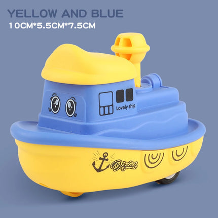 Rebound Inertia Pressing Car Airplane Bus Taxi Children's Indoor Parent-Child Interaction Blue Toy Birthday gift