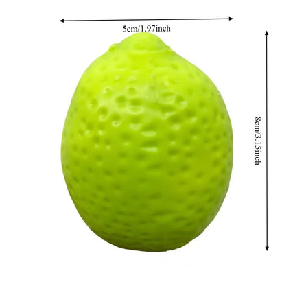 Crunchy Squishy Lemon Stress Ball Toy Crispy Handmade Color-Changing Lemon Squishy Fidget Ball ASMR Sensory Stress Relief Toy