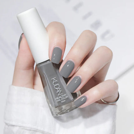 1PC 10ml Glass Bottle Colorful Nail Polish For Nails Nail Art Varnish Fashion DIY Design Manicure No Need Lamp Autumn Winter