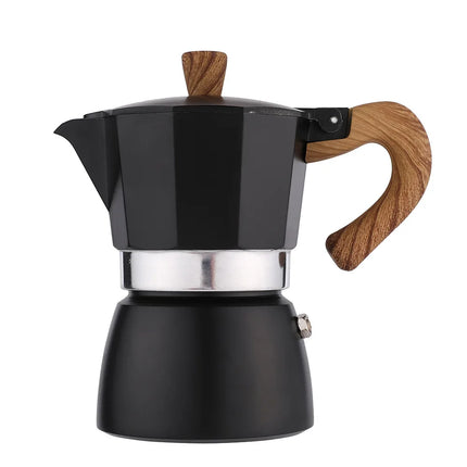 Custom Logo Moka Pot 3-cup Stovetop Espresso Maker Elegant Coffee & Tea Set
