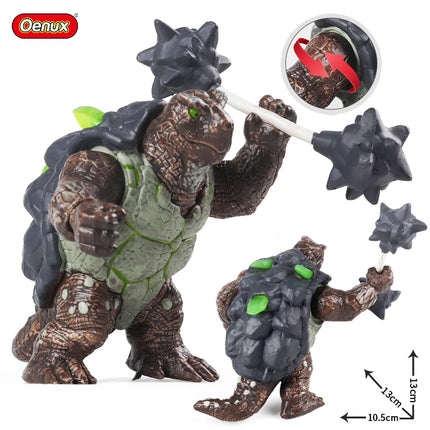 Oenux Simulation Dinosaur Dragon Turtles Fire Bull Orangutan Magma Golem Animal Model Action Figures Pvc Collection Kid Toy Gift