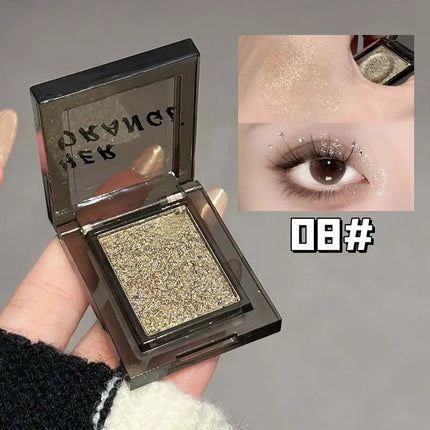 Smoky Blue-gray Eye Shadow Palette Sweet Cool Single Color Mini Eyeshadow Palette Pearl Matte Shimmer Brightening Eyes Makeup