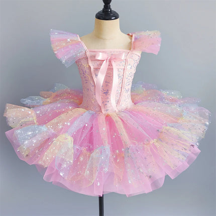 Children Ballet Dress Girls Clothing Summer Baby Ballerine Dance Costumes Party Girl Ballet Leotards Kids Dresses Tutu Vestidos