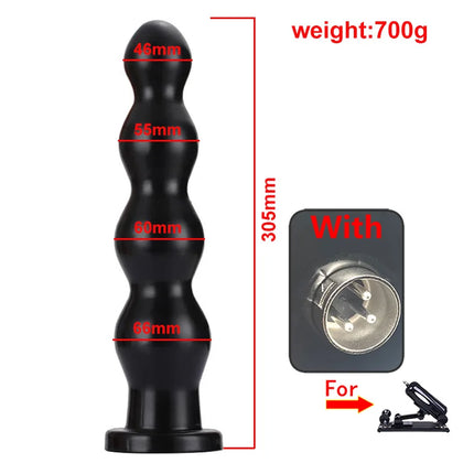 3XLR Sex Machine Attachments Huge soft Butt Plug Large Anal Trainer Realistic Dildo adult Masturbation Toys Vac-U-Lock Connector