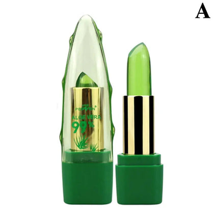 Aloe Vera Lip Balm - Temperature Activated Color Change | Hydrating Plant-Based Formula | Jelly Gloss