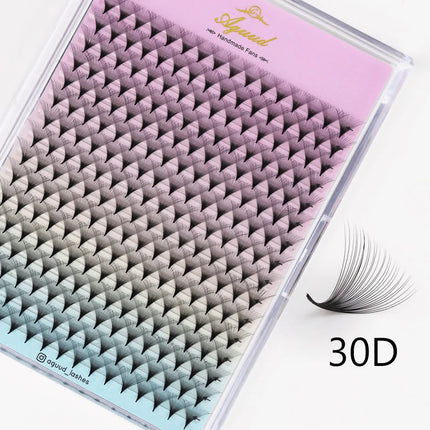 AGUUD 16 Rows Premade Volume Fans Pointy Based Eyelash Extension 5D 8D 10D 12D 30D 40D 320 Fans Russian Volume Faux Mink Lashes