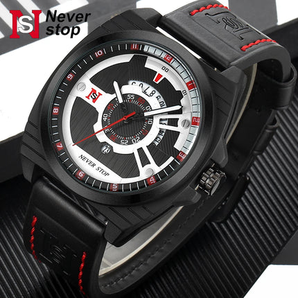 NS Men's Watch Business Casual Sporty Watch for Men and Women Quartz Watch Fashionable and Versatile with Date Display
