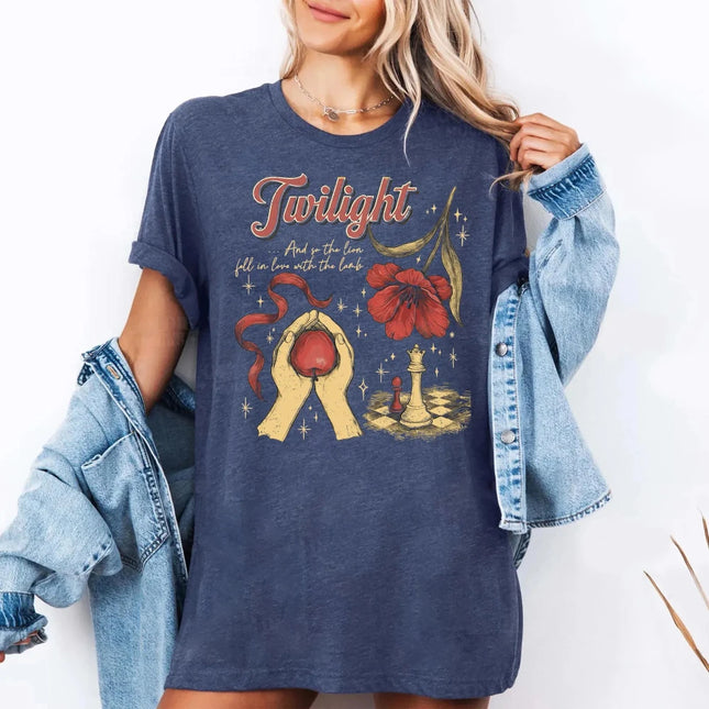 Twilight Inspired Shirt Book Lover Gift Tee T-Shirt Clothing Graphic Short Sleeve Shirt Unisex Men Women