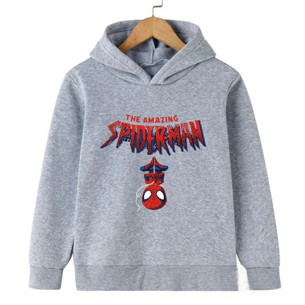 Marvel-themed Spider-Man print children's street style comfortable casual sweatshirt autumn and winter boys and girls pullover