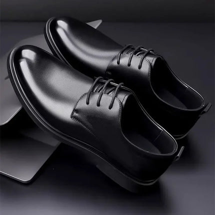 Soft Leather Casual Wedding Shoes for Men New Style Business Formal Breathable Autumn British Korean Version Pointed Toe Groom S