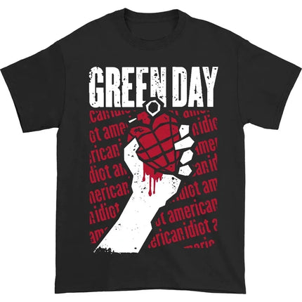 Summer Vintage New Green Day Green Day Band Rock Short Sleeve  Punk  Clothes Classic T-Shirt  Womens