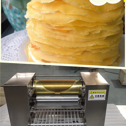 Commercial Automatic Mini Mille Crepe Wrapper Cake Machine Thickness AdjustableThousand Layer Spring Roll Pancake Making Maker
