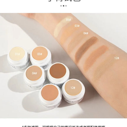 MALU WUILZ Concealer Palette Cream Texture Covers Acne Marks Dark Circles Multifunction Face Makeup Lasting Brighten Cosmetics