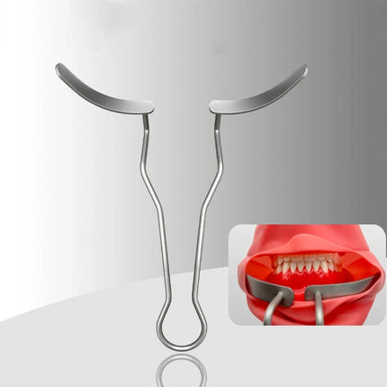 Stainless Steel Dental Mouth Expander Lip Cheek Retractor with Flap for Surgical Vestibule Access and Oral Procedures