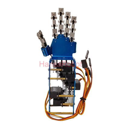 5 DOF Mini Metal Robot Hand Independent Finger Bionic Mechanical Finger Humanoid Robot Gripper Unassembled DIY Toy Kit