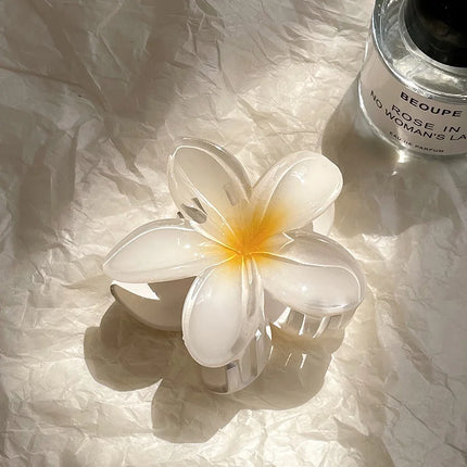 Bohemian Flower Hair Claw Clip For Women Sweet Floral Hair Claws Crab Clamp Barrettes Hawaiian Headwear Beach Accessories Girl