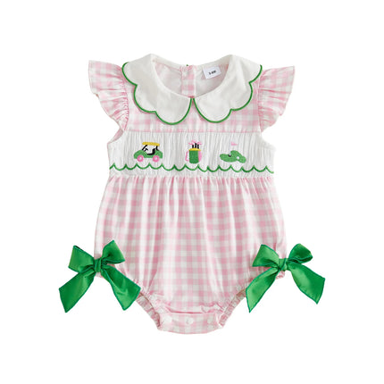 Baby Toddler Girl Bowknot Romper Doll Collar Sleeveless Bodysuit Cute Summer Infant Clothes 2026 New