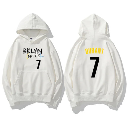 Basketball Printed Hoodie Street Autumn Long Sleeve Hoodie Men Fashion Harajuku Clothing Solid Color Personality Long Sleeve Top