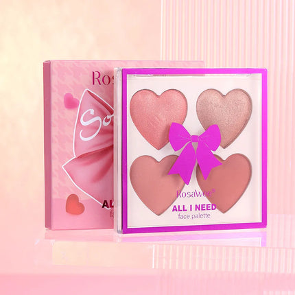 Baked blush facial makeup, high impact color, light and smooth, for Natural Finish -buildable color， contour and highlight the f