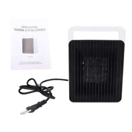 Portable Indoor Electric Space Heater 2 Heat Settings 900W PTC Ceramic Fast Warming For Home Office