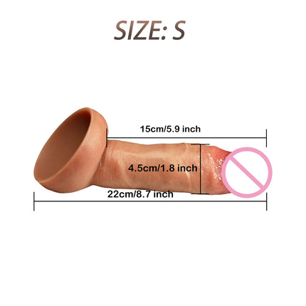 Soft Double Layer Silicone Big Dildo Realistic Fake Long Dick Penis Butt Plug Adult Sex Toys For Woman Men Vagina Anal Massager