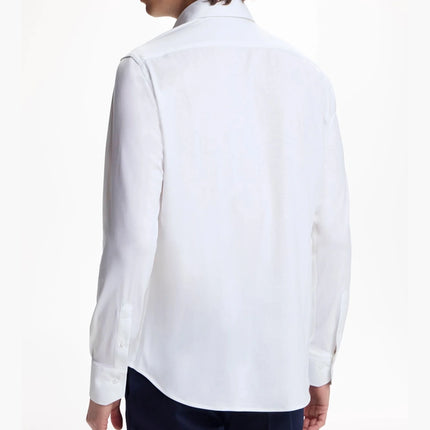 CH Men's buttoned shirt long-sleeved business casual top suitable for daily wear comfortable and pleasant to wear.