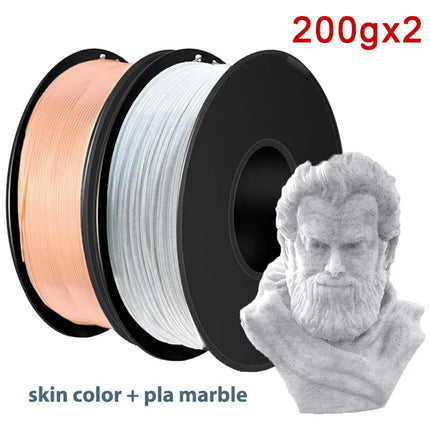 1.75mm PLA Filament for 3D Printer - 2 Colors 200Gx2Pcs 400G Total, Fast Shipping from US