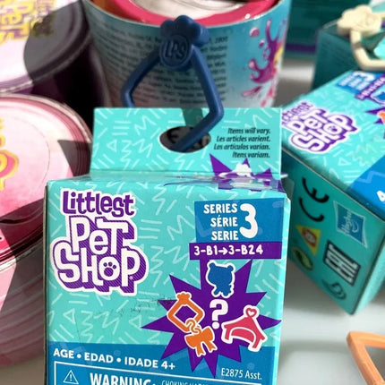Hasbro Littlest Pet Shop LPS Blind Box Toy Cute Big Eyes Cat Dog Rabbit Model Pendant Animal Doll Mystery Box Toy Children Gift