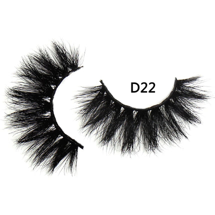 FOXESJI False Eyelashes 3D Mink Eye Lashes Strip Fluffy Dramatic Thick Cross Mink Eyelashes Soft Wispy Fake Eyelashes Extension