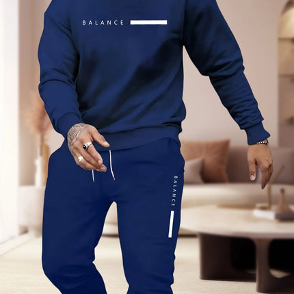 The new men's hoodie set for Spring and Autumn 2025 is a comfortable and soft streetwear collection with letter prints