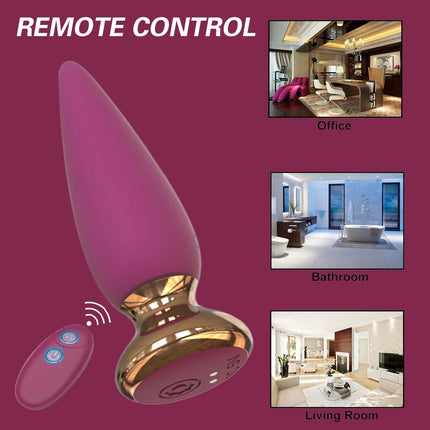 Remote Control Anal Vibrators For Women Vibrating Butt Plug Vibrator Prostate Massager Dildo G-spot Stimulate Sex Toys For Women