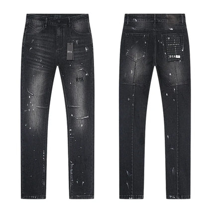 26SS New Model RTA Men's Denim Pants High-Quality Heavy Fabric Street Trendy Pants Stock One Day Ship Out