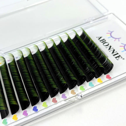 ABONNIE Wine Red Color Eyelash Extension Premium Cashmere Burgundy Lashes Individual Mink False Eyelashes