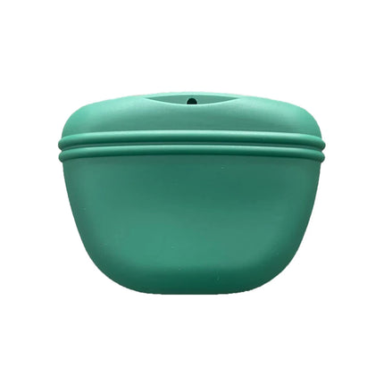 Silicone Dog Treat Pouch-Small Training Bag-Portable Dog Treat Bag for Leash with Magnetic Closure and Waist Clip airtight seale