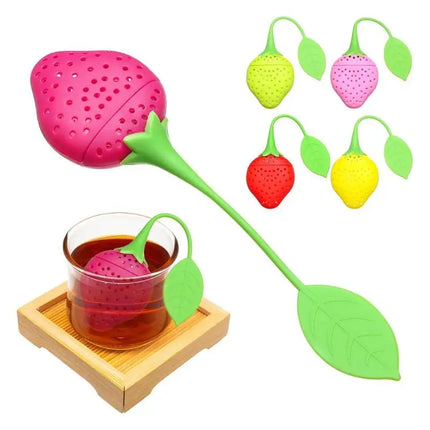 New Silicone Tea Infuser Teabag Kettle Loose Tea Leaf Strainer Ball Holder Herbal Spice Filter Teapot Gadgets Tea Brewing Device