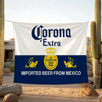 Fashion C-Corona E-Extra Beer flag For Living Room Home Dorm Decor Wall Outdoor Camping Party Banner Gifts