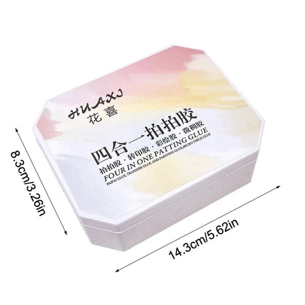 4 Colors Nude Painting Gel Drawing Gel Palette French Nail Polish UV Gel Nail Salon Holographic Manicure Nail Art Tool