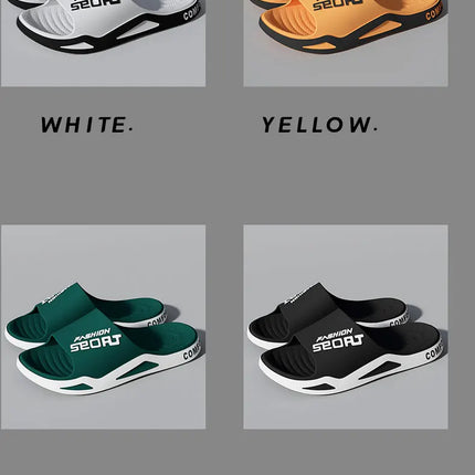 High Quality Men's Summer Fashion Thick Sole Sandals,Viral Beach Pool Slides,Non-Slip Bathroom Slippers,Trendy Male Sports Shoes