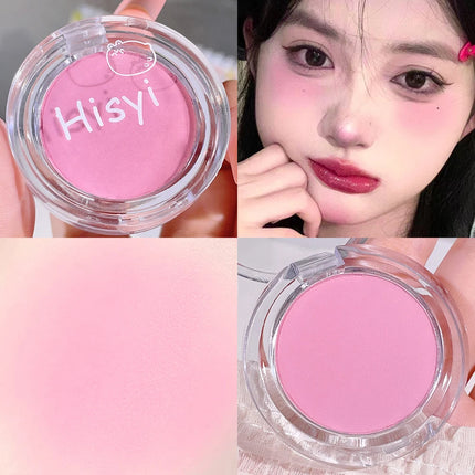 HISYI monochrome blush whitening matte cosmetics natural smudge nude makeup blush plate