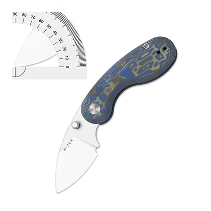 Kizer Pocket Folding  Microbe V2742A1/A2/A3/A4/A5/A6 14C28N Blade With Aluminum/Micarta/G10 Handle Outdoor Camping Knives