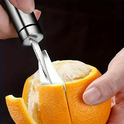 Orange Peelers Orange Peeler Tool Citrus Peeler Stainless Steel Slicer Cutter Peeler Remover Design Handle Fruit Tools